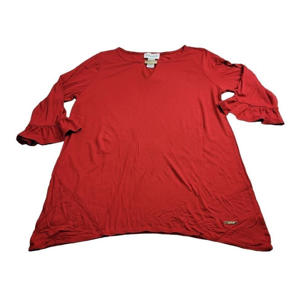 Peck & Peck red blouse M